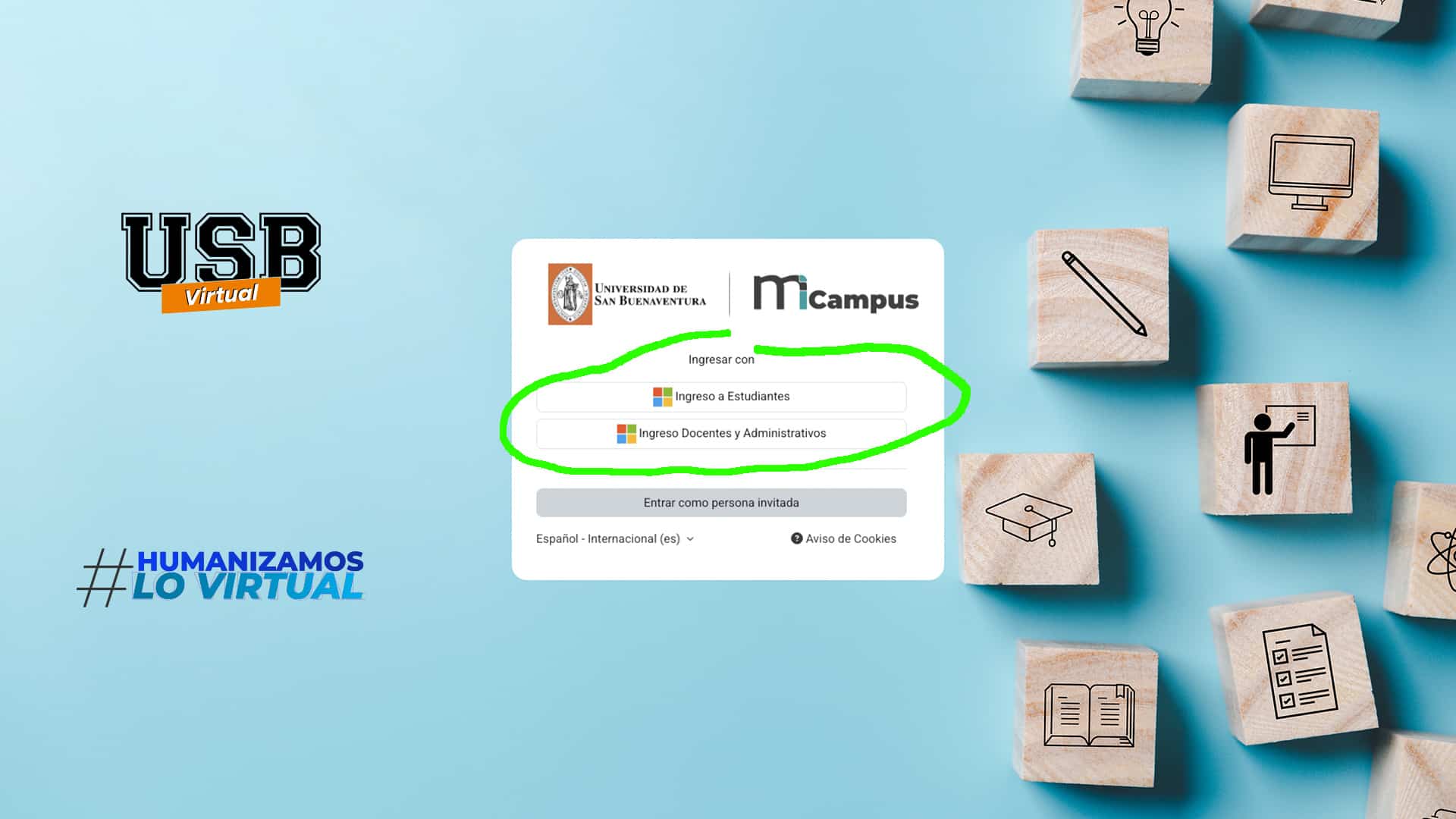 Página de inicio de sesión de miCampus